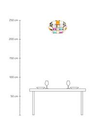 Design Deckenleuchte Mida aus Kunststoff, Lampenschirm: Lentiflex, Opalflex, Copp, Weiß, Bunt, B 50 x H 16 cm