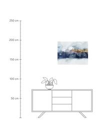 Leinwanddruck Abstract Mountain, Bild: Digitaldruck auf Leinen, Mehrfarbig, 80 x 60 cm