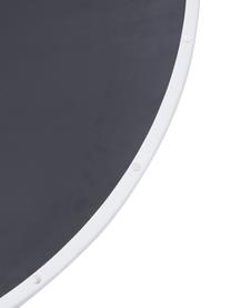 Specchio rotondo da parete con cornice bianca Ivy, Cornice: metallo verniciato a polv, Superficie dello specchio: lastra di vetro, Retro: pannello di fibra a media, Bianco, Ø 100 cm