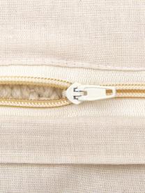 Federa arredo strutturata Andi, Retro: 100% cotone, Bianco crema, Larg. 40 x Lung. 40 cm
