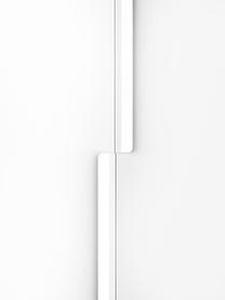 Modulaire hoekkast Leon, 215 cm breed, diverse varianten, Frame: met melamine beklede spaa, Wit, Basic Interior, B 215 x H 200 cm, met hoekmodule