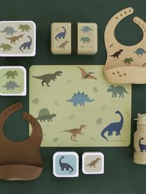Kinder-Tischset Dinosaurs, Kautschuk, Hellgrün, Mehrfarbig, B 43 x L 34 cm