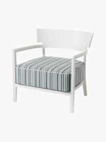 Fauteuil de jardin Cara, Tissu bleu, gris, blanc, larg. 68 x prof. 67 cm