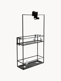 Scaffale doccia Cubiko, Metallo rivestito, Nero, Larg. 11 x Alt. 61 cm