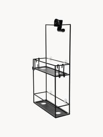 Scaffale doccia Cubiko, Metallo rivestito, Nero, Larg. 11 x Alt. 61 cm