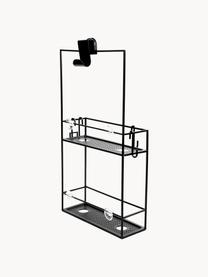 Scaffale doccia Cubiko, Metallo rivestito, Nero, Larg. 11 x Alt. 61 cm