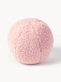 Coussin rond en peluche Dotty, Rose pâle, Ø 30 cm