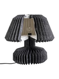 Lampa stołowa z papieru Janik, Czarny, Ø 37 x W 36 cm