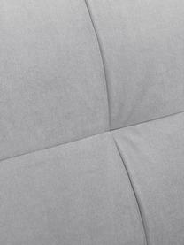 Samt-Sofa Alva (3-Sitzer) in Grau mit Buchenholz-Füssen, Bezug: Samt (Hochwertiger Polyes, Gestell: Massives Kiefernholz, Samt Grau, B 215 x T 92 cm