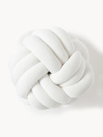 Poduszka supeł Twist, Złamana biel, Ø 30 cm