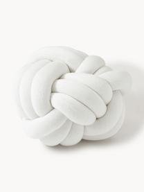 Poduszka supeł Twist, Złamana biel, Ø 30 cm