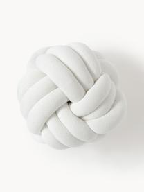 Coussin nœud Twist, Blanc cassé, Ø 30 cm
