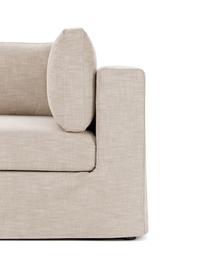 Módulo de esquina sofá Russell, desenfundable, Tapizado: 100% algodón Alta resiste, Tapizado: relleno de espuma, Estructura: madera contrachapada de p, Patas: plástico, Tejido beige, An 103 x F 103 cm