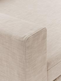 Módulo de esquina sofá Russell, desenfundable, Tapizado: 100% algodón Alta resiste, Tapizado: relleno de espuma, Estructura: madera contrachapada de p, Patas: plástico, Tejido beige, An 103 x F 103 cm