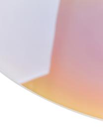 Irisierender Design-Wandspiegel Ruby, Rückseite: Mitteldichte Holzfaserpla, Spiegelfläche: Gehärtetes Spiegelglas, Irisierend, Ø 72 cm