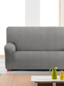 Funda de sofá Roc, 55% poliéster, 35% algodón, 10% elastómero, Gris, An 200 x Al 120 cm