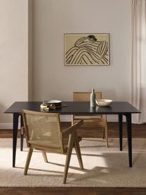 Mesa de comedor de madera de mango Archie, tamaños diferentes, Madera de mango maciza pintada

Este producto está hecho de madera de origen sostenible y con certificación FSC®., Madera de mango pintada de negro, An 180 x F 90 cm