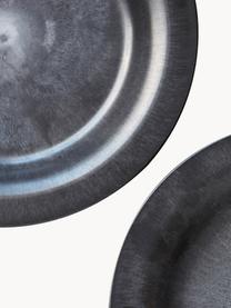 Assiettes plates Serveur, 4 pièces, Résine, Noir, Ø 24 cm