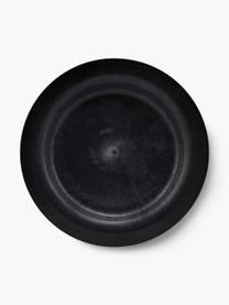 Assiettes plates Serveur, 4 pièces, Résine, Noir, Ø 24 cm