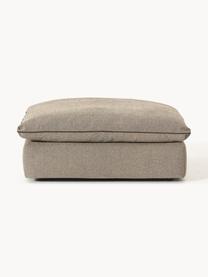 Hocker Felix, Bezug: 100 % Polyester Der strap, Gestell: Massives Kiefern- und Fic, Webstoff Greige, B 100 x T 110 cm