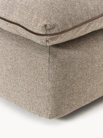 Hocker Felix, Bezug: 100 % Polyester Der strap, Gestell: Massives Kiefern- und Fic, Webstoff Greige, B 100 x T 110 cm