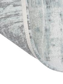Dywan tkany na płasko z bawełny Louisa, Odcienie szarego, odcienie niebieskiego, S 80 x D 150 cm (Rozmiar XS)