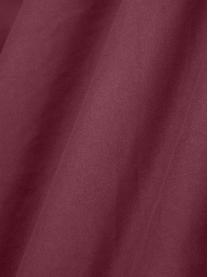 Flanelové napínací prostěradlo na topper Biba, Vínově červená, Š 200 cm, D 200 cm, V 15 cm