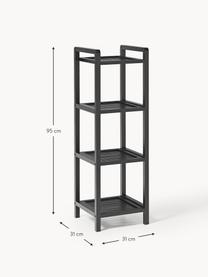 Mensola da bagno in bambù Kit, Pannello di fibra a media densità (MDF) con finitura in bambù

Questo prodotto è realizzato con legno di provenienza sostenibile e certificato FSC®., Nero, Larg. 31 x Alt. 95 cm