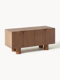 TV stolek z dubového dřeva Cadi, Dubové dřevo, hnědě lakováné, Ø 120 cm, V 55 cm