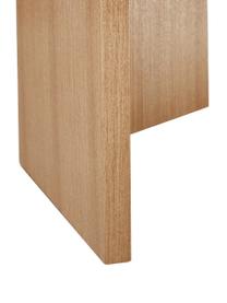 Mesa de comedor ovalada de madera Toni, 200 x 90 cm, Tablero de fibras de densidad media (MDF) chapado en madera de fresno pintado, Madera clara, An 200 x F 90 cm
