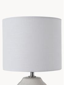 Petite lampe de chevet en céramique Sandy Glow, Beige, blanc, Ø 18 x haut. 33 cm