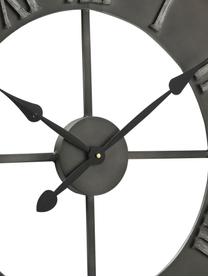 Reloj de pared Duro, Metal recubierto, Gris oscuro, Ø 78 cm