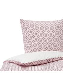 Pościel z satyny bawełnianej Mix & Match, Blady różowy, 135 x 200 cm + 1 poduszka 80 x 80 cm