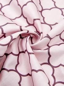 Pościel z satyny bawełnianej Mix & Match, Blady różowy, 135 x 200 cm + 1 poduszka 80 x 80 cm
