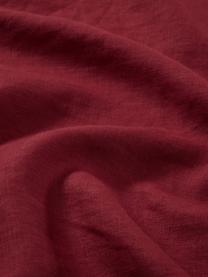 Serviettes en lin Pembroke, 2 pièces, 100 % pur lin, Rouge, larg. 42 x long. 42 cm