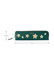 Astuccio Stars, Pelle sintetica, Beige, verde, dorato, Larg. 21 x Alt. 6 cm