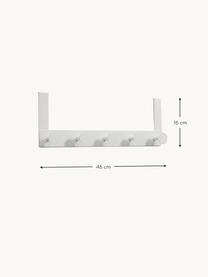 Porta asciugamano in metallo Quick, Metallo laccato, Bianco, Larg. 46 x Alt. 16 cm