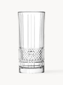 Verres à long drink en cristal avec relief Brillante, 6 pièces, Cristal

Apportez l'éclat du cristal à votre table ! Ce verre est d'une transparence exceptionnelle et d'un poids agréable, ce qui lui donne une sensation de qualité et un aspect élégant. De plus, les coupes fines rendent chaque pièce unique, en faisant un objet à la fois pratique et esthétique, Transparent, Ø 7 x haut. 15 cm, 350 ml