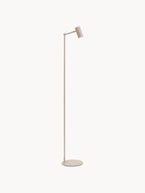 Lámpara de pie pequeña Montreux, Pantalla: metal recubierto, Cable: cubierto en tela, Beige claro, Al 134 cm
