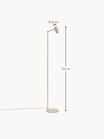 Kleine Leselampe Montreux, Lampenschirm: Metall, beschichtet, Hellbeige, H 134 cm