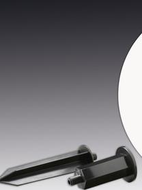 Vloerlamp Ball met stekker, Lamp: acrylglas, Wit, zwart, Ø 20 x H 64 cm