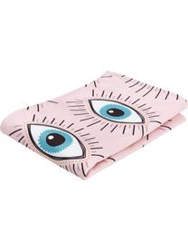 Fouta de plage design Eyes, 55 % polyester, 45 % coton très léger grammage, 340 g/m², Rose, multicolore, larg. 70 x long. 150 cm