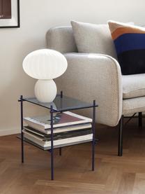 Skleněný odkládací stolek Niche, Modrá, transparentní, Š 40 cm, V 39 cm