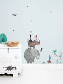 Wandstickersset Animals, 23-delig, Zelfklevende vinyl folie, mat, Multicolour, B 42 x H 59 cm