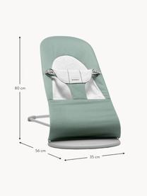 Seggiolino Balance Soft, Struttura: 79% metallo, 21% plastica, Verde salvia, grigio chiaro, Larg. 35 x Prof. 56 cm