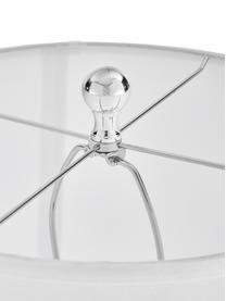 Große Tischlampen Luisa, 2 Stück, Lampenschirm: Polyester, Lampenfuß: Glas, Sockel: Metall, Weiß, Transparent, Ø 38 x H 76 cm