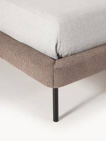 Polsterbett Amelia, Bezug: 100 % Polyester Der hochw, Gestell: , Webstoff Taupe, B 140 x L 200 cm