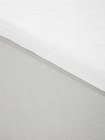 Lit à sommier tapissier Premium Violet, Tissu gris clair, larg. 140 x long. 200 cm, indice de fermeté 2