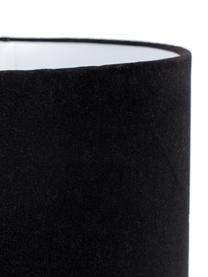 Lámpara de pie de diseño Totem, Pantalla: tela, Cable: cubierto en tela, Negro, Ø 46 x Al 148 cm