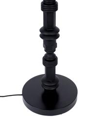 Lámpara de pie de diseño Totem, Pantalla: tela, Cable: cubierto en tela, Negro, Ø 46 x Al 148 cm